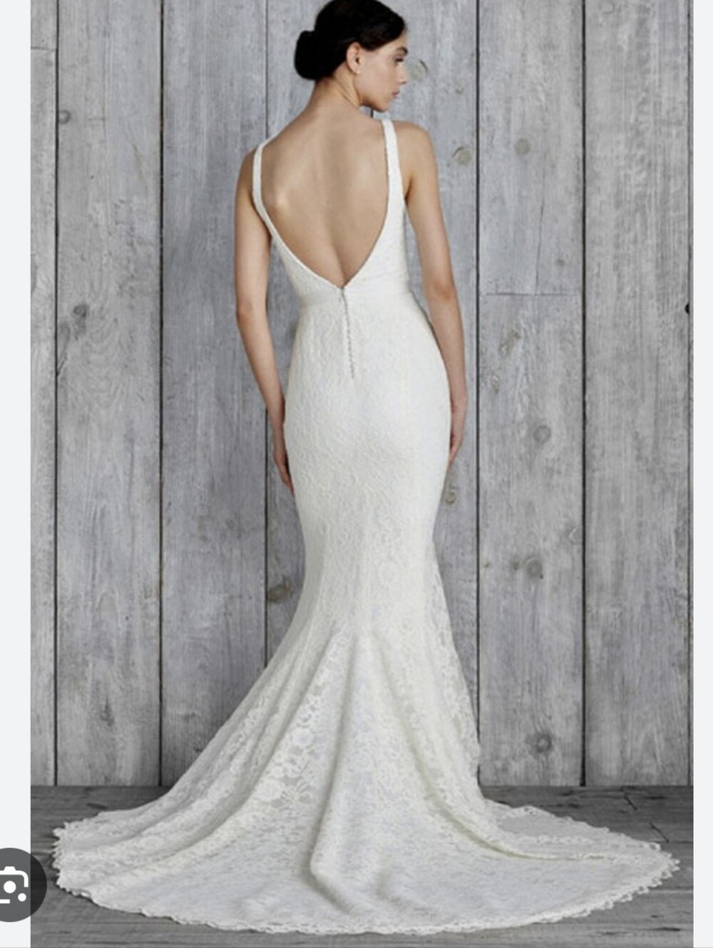 Lace Nicole Miller Mermaid Bridal Gown with Sweetheart Neckline - Picture 16 of 16